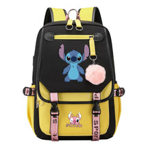 Usb Student Backpack Men's And Women's Casual Woven Strap Flip Backpack