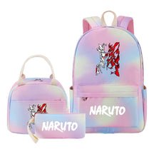 Naruto Girls School Bag Lunch Bag Three Piece Set Backpack Set