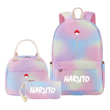 Naruto Girls School Bag Lunch Bag Three Piece Set Backpack Set