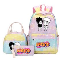 Naruto Student Girl Backpack Lunch Bag Three Piece Set Backpack Set
