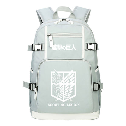 Giant Winged Soldier Captain Of Anime Attack Student Backpack, Leisure Travel Backpack