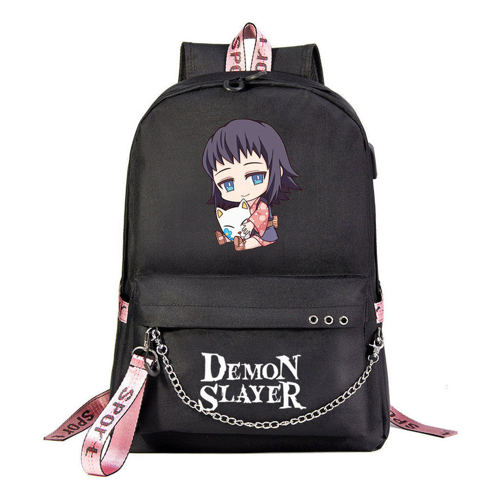 Cartoon Ribbon Youth Student School Bag Men's And Women's Leisure Travel Backpack