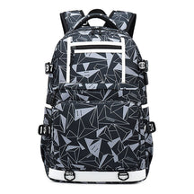 Fashion Printed Usb Youth Student Backpack For Men And Women, Backpack For Leisure Travel Bag