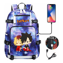 Volleyball Youth Usb Large Capacity Youth Student School Bag Men's And Women's Leisure Travel Backpack
