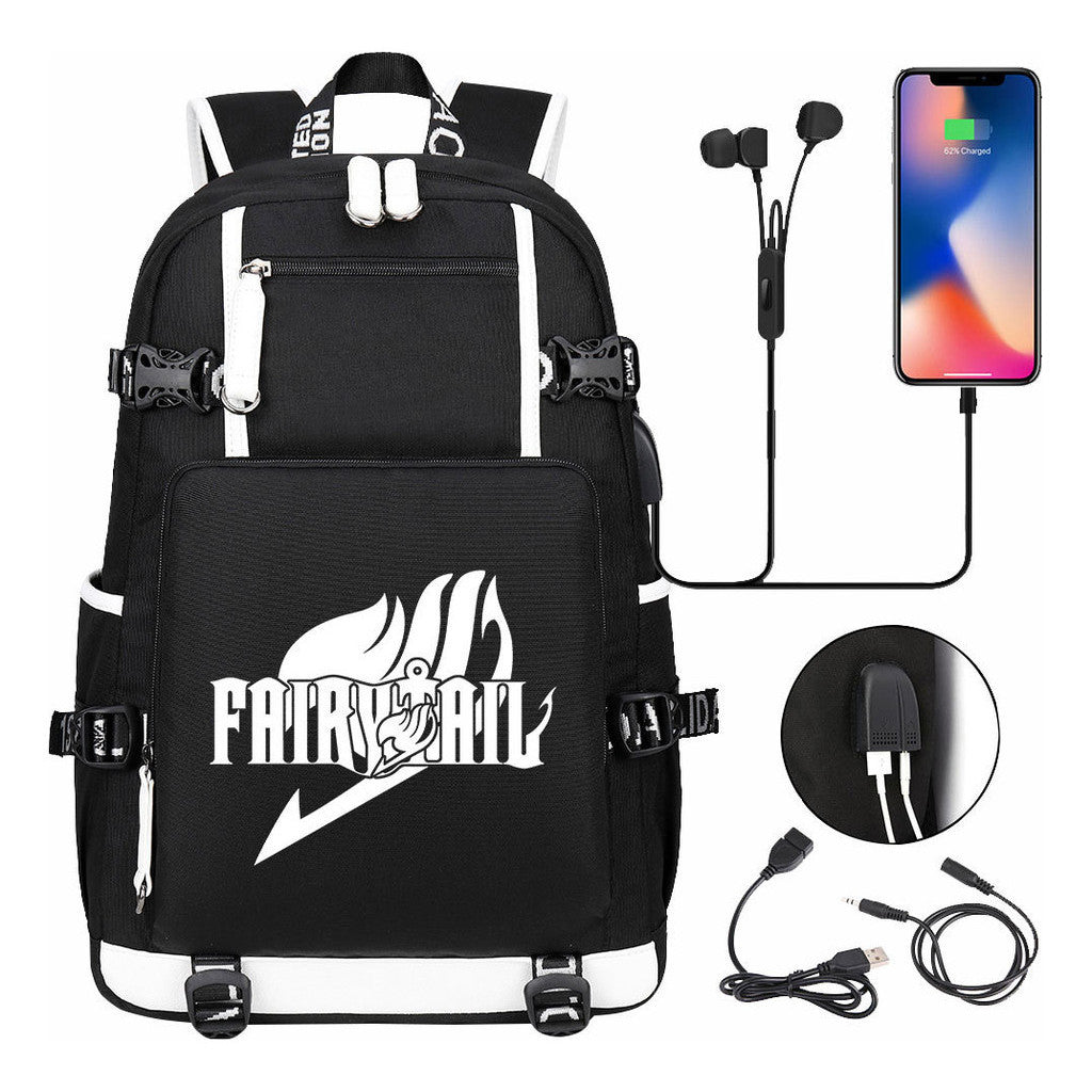 Usb Large Capacity Youth Student Backpack For Leisure Travel Backpack