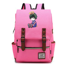 Anime My Heroes Academy Printed Youth School Bag Casual Belt Buckle Classic Backpack
