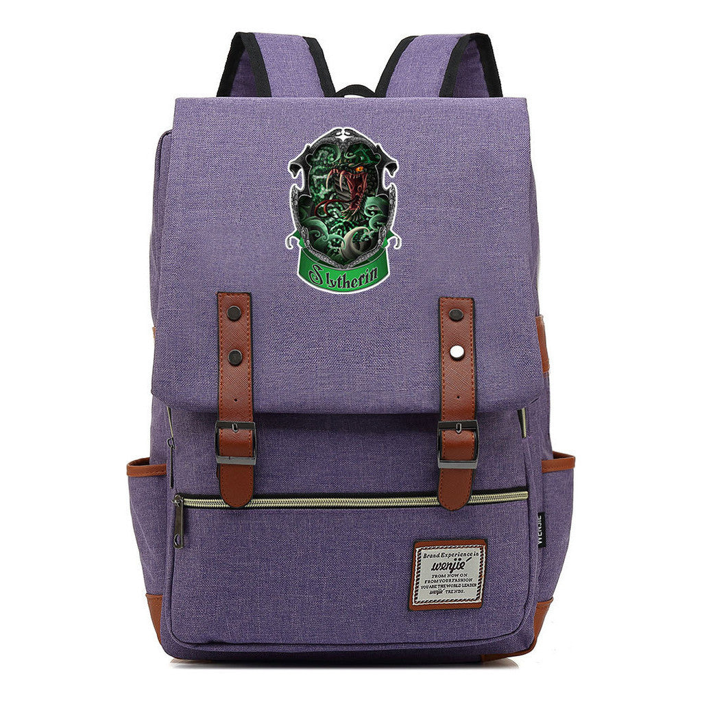 Academy Of Magic Print Teen Student School Bag For Men And Women Casual Belt Buckle Classic Backpack 43*29*13.5cm