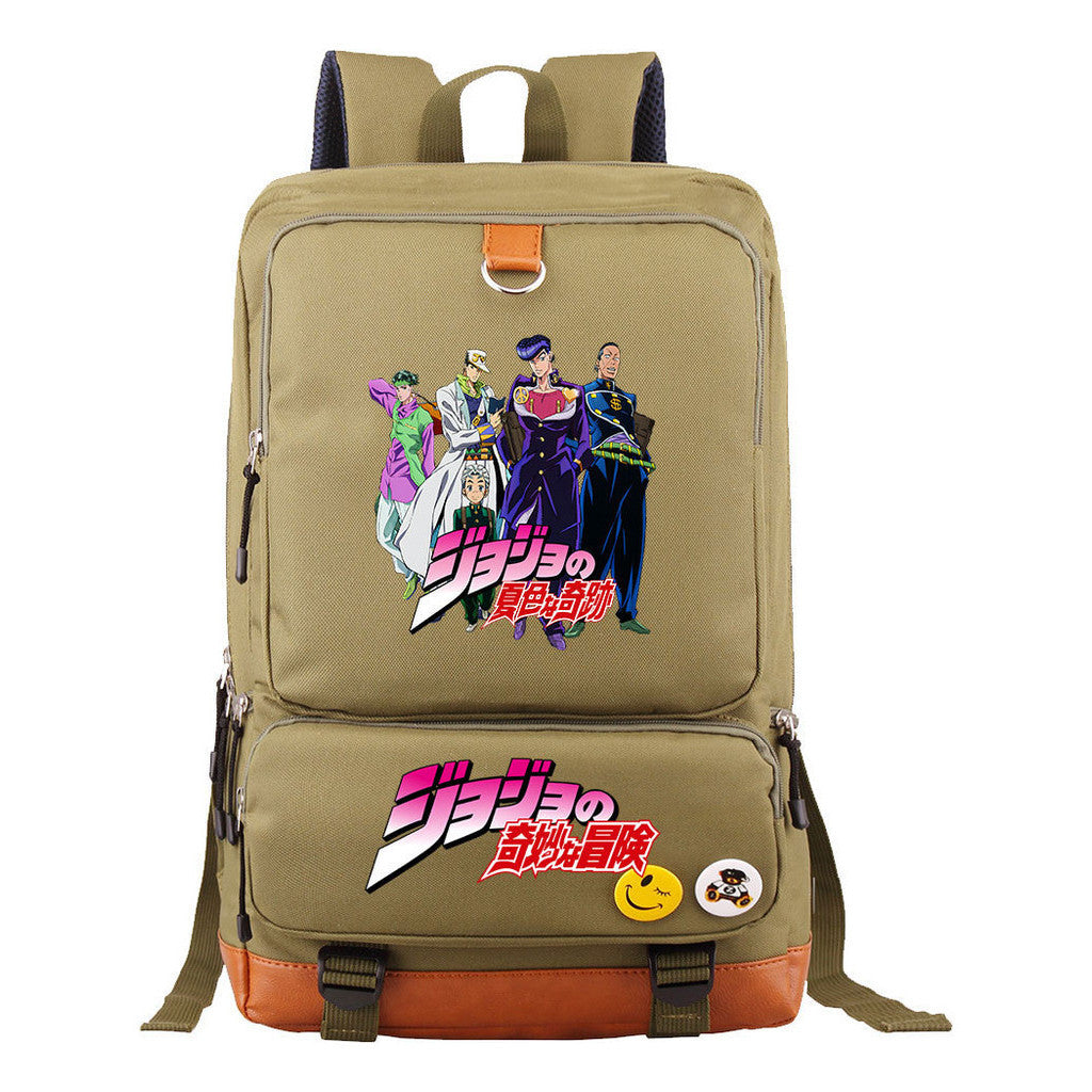 The Wonderful Adventure Of The Comic Jojo Youth Student Backpack, Men's And Women's Backpack, Travel Bag