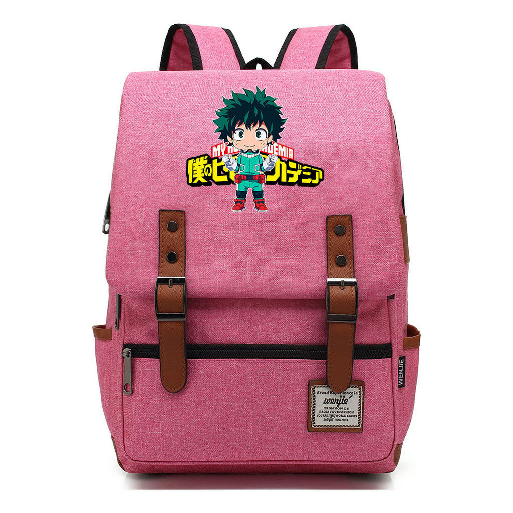 Anime My Heroes Academy Printed Youth Student Backpack Leisure Classic Backpack