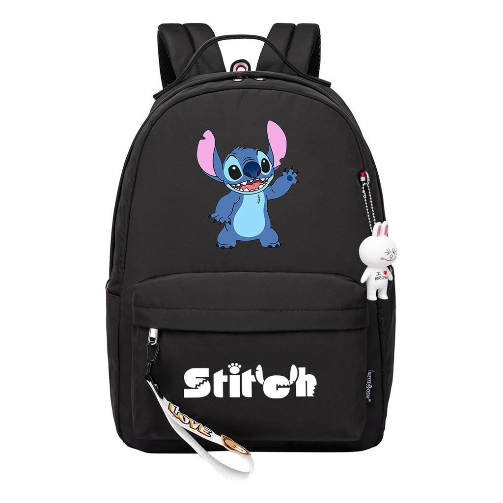 Interstellar Baby Stitch Printed Student Backpack, Casual Travel Bag, Girl Backpack