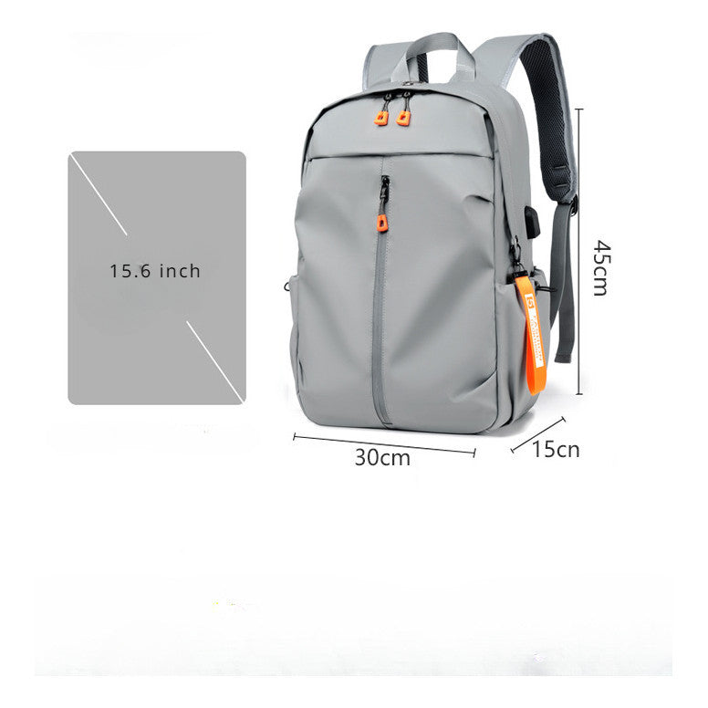 Usb Backpack For Men's Business Computer Bag, Casual Large Capacity Lightweight Sports Bag, Backpack