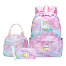 Corner Biology Student School Bag Lunch Bag Three Piece Set Backpack Set