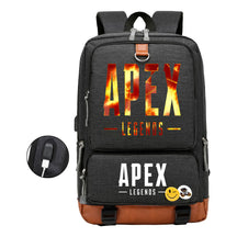 Apex Hero Print Usb Youth School Bag Leisure Travel Backpack