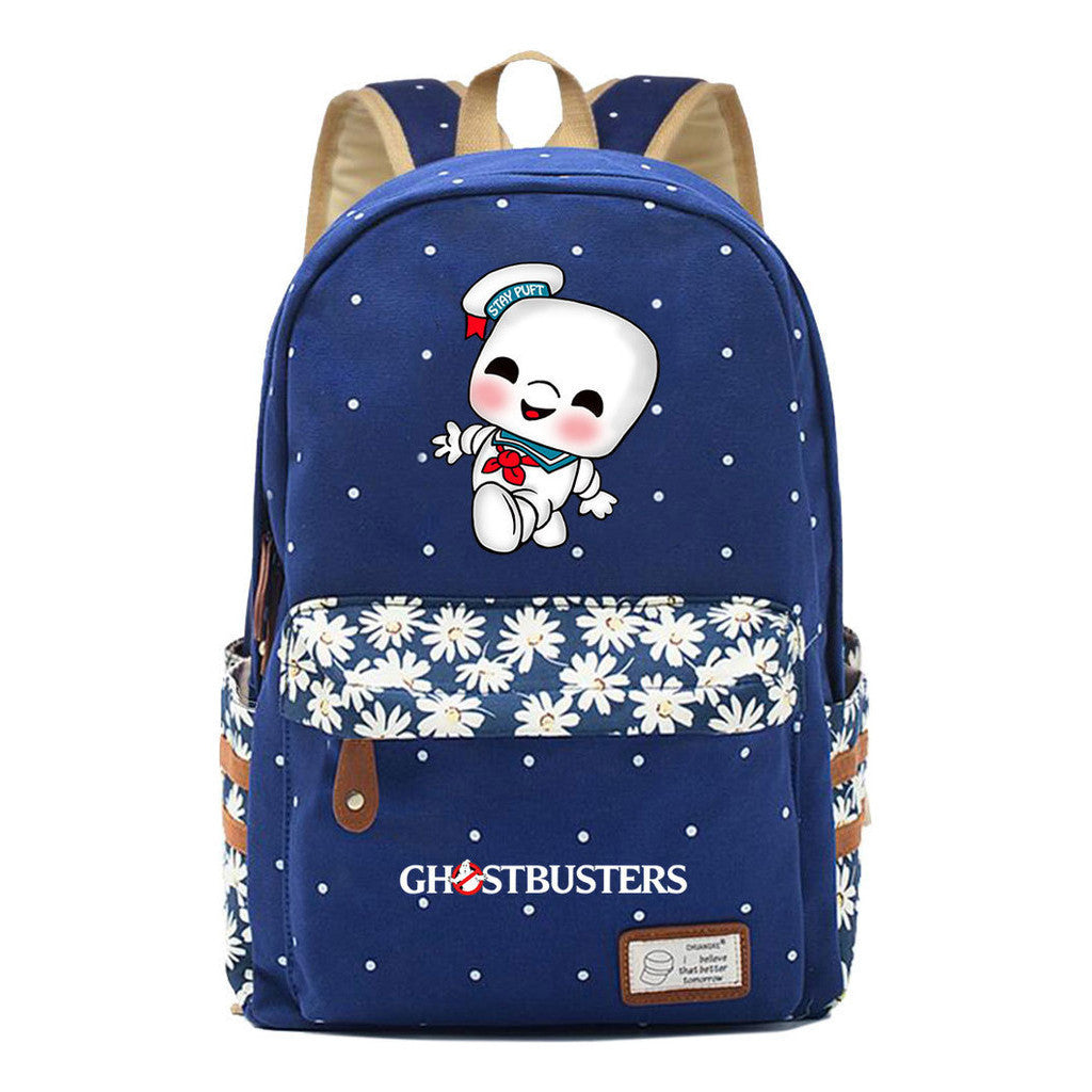 Devil Print Student Backpack, Fashionable And Casual Backpack