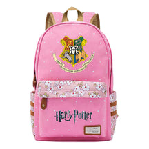 School Of Witchcraft And Wizardry Student Backpack With Floral Canvas Backpack