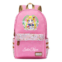 Anime Surrounding Beauty Girl Warrior Youth Student School Bag Fragmented Flower Boy's And Girl's Leisure Backpack