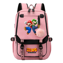 Printed Usb Youth Student Backpack For Men And Women With Casual Woven Strap Flap Backpack