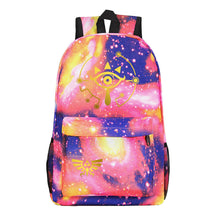 Golden Printed Youth Student Backpack Men And Women's Leisure Backpack