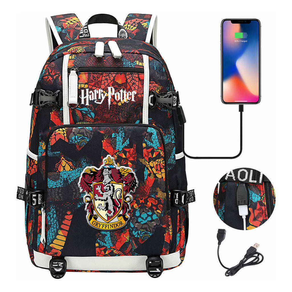 Magic School Usb Youth Student Backpack For Men And Women Leisure Travel Backpack