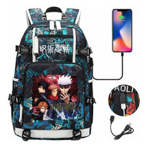 Printed Usb Youth Student Backpack Men And Women's Leisure Large Capacity Travel Backpack