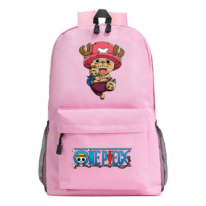 Anime One Piece Print Joba Youth School Bag Men's And Women's Leisure Backpack