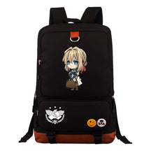Violet Eternal Garden Printed Youth Student School Bag Large Capacity Travel Bag Men's And Women's Backpack