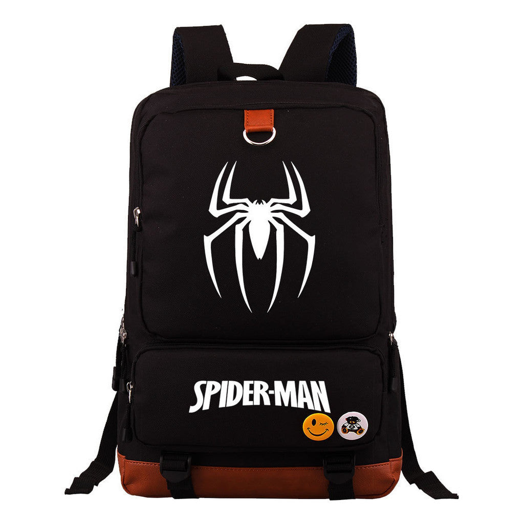 Superhero Printed Youth Student Backpack With Large Capacity Travel Bag, Men's And Women's Backpack