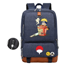 Naruto Printed Usb Student Backpack For Leisure Travel Backpack