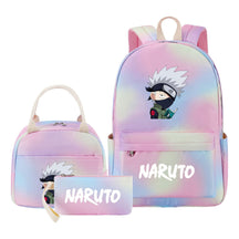 Naruto Girls School Bag Lunch Bag Three Piece Set Backpack Set