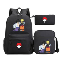 Anime Naruto Starry Sky Youth School Bag Three Piece Set For Men And Women Backpack Set