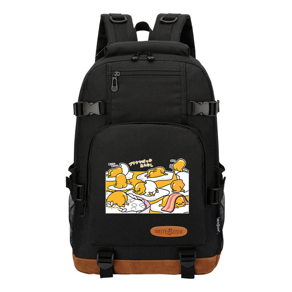 Lazy Teenage Student Backpack, Boys And Girls Backpack