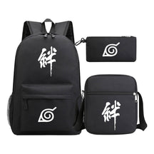 Anime Naruto Starry Sky Youth School Bag Three Piece Set For Men And Women Backpack Set