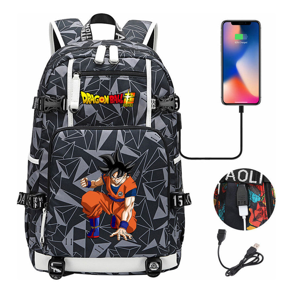 Sun Wukong Usb Large Capacity Youth Student Backpack For Leisure Travel Backpack