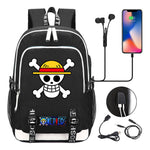 Pirate King Lufei Youth Student School Bag Usb Men's And Women's Leisure Backpack