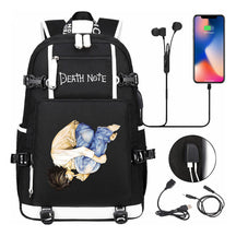 Death Note Usb Large Capacity Youth Student Backpack Men's And Women's Leisure Travel Backpack