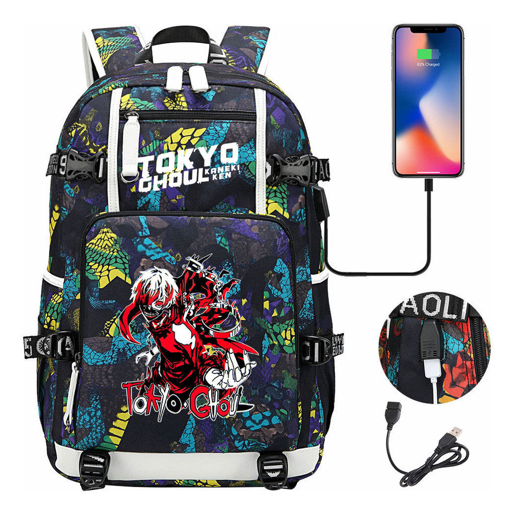 Usb Large Capacity Student Backpack For Leisure Travel Backpack