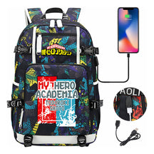 My Heroes Academy Usb Youth Student Backpack For Men And Women's Travel Backpacks