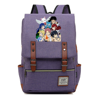 Printed Teenage Student Backpack For Men And Women With Casual Belt Buckle Classic Backpack 38*27*12.5cm