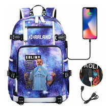 Basketball Star Harland Printed Youth Student Backpack With Large Capacity Leisure Travel Backpack