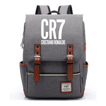 Football Star Cristiano Ronaldo Printed Backpack For Men And Women With Casual Belt Buckle Classic Backpack