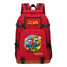 Super Mario Printed Teenage Student Backpack For Men And Women's Leisure Travel Backpack