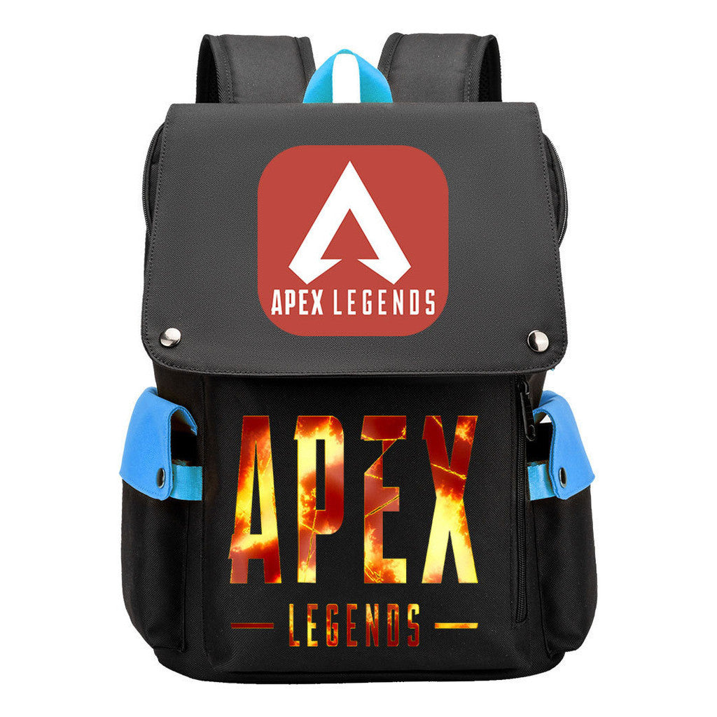 Apex Hero Print Usb Charging Cap Headpiece Student Backpack Leisure Backpack