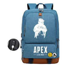Apex Hero Print Usb Student Backpack Leisure Travel Backpack