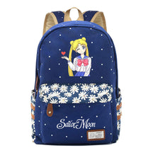 Anime Beauty Girl Warrior Youth School Bag Fragmented Flower Leisure Backpack