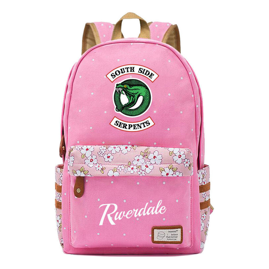Valley Town Printed Student School Bag Fashion Leisure Backpack