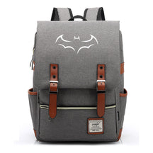 Superhero Batman Print Youth Student Backpack Casual Belt Buckle Classic Backpack
