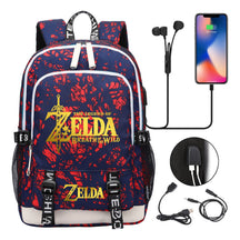 Golden Selda Kingdom Tears Usb Youth Student Backpack Men's And Women's Leisure Sports Backpack