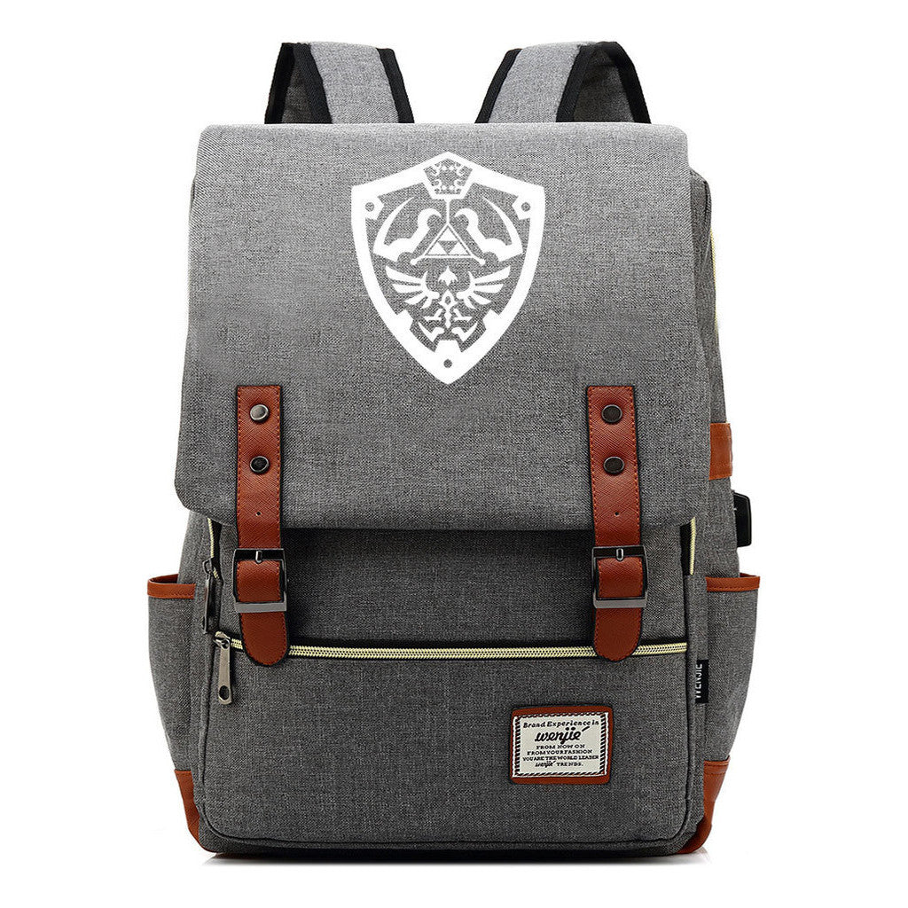 Game The Tear Seal Of The Kingdom Of Zelda Student Backpack Usb Men's And Women's Leisure Backpack