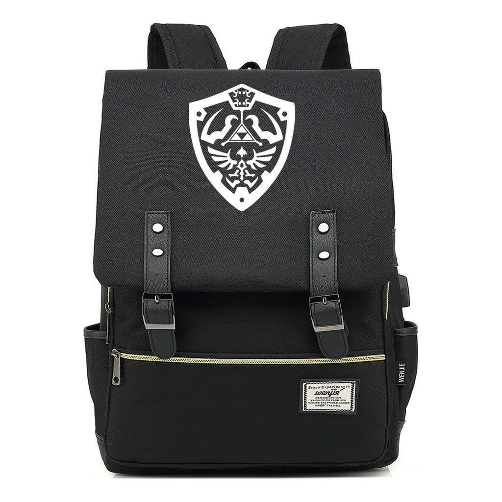 Game The Tear Seal Of The Kingdom Of Zelda Student Backpack Usb Men's And Women's Leisure Backpack