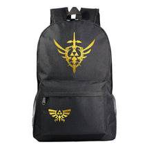 Golden Printed Youth Student Backpack Men And Women's Leisure Backpack